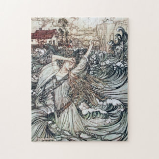Puzzle Illustration vintage d'Arthur Rackham représentant
