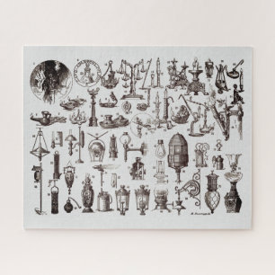 Puzzle Illustrations vintages de l'éclairage au gaz