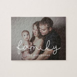 Puzzle Image de famille de l'écriture lunaire mignonne