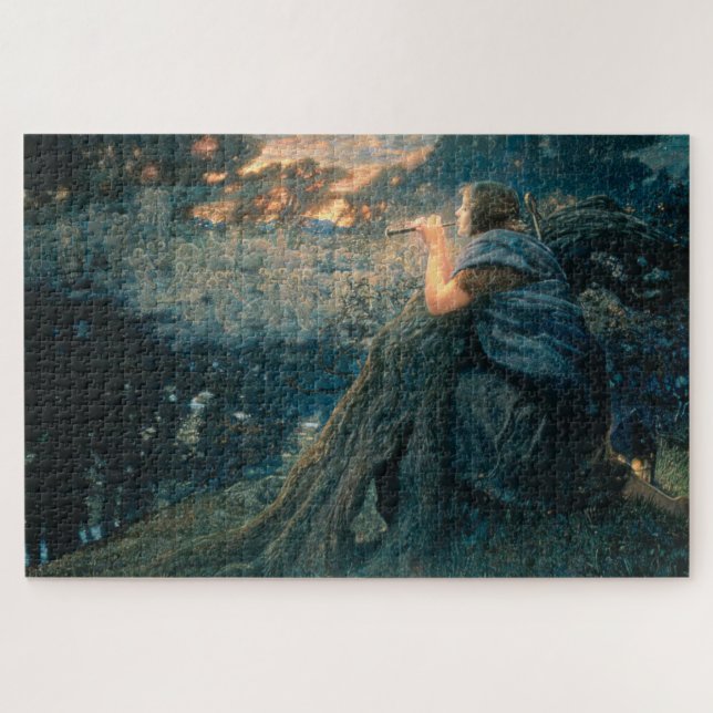 Puzzle Imaginaire à Twilight (par Edward Robert Hughes) (Horizontal)