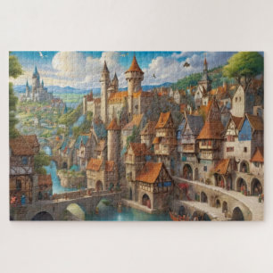 Puzzle Imaginaire Cité médiévale