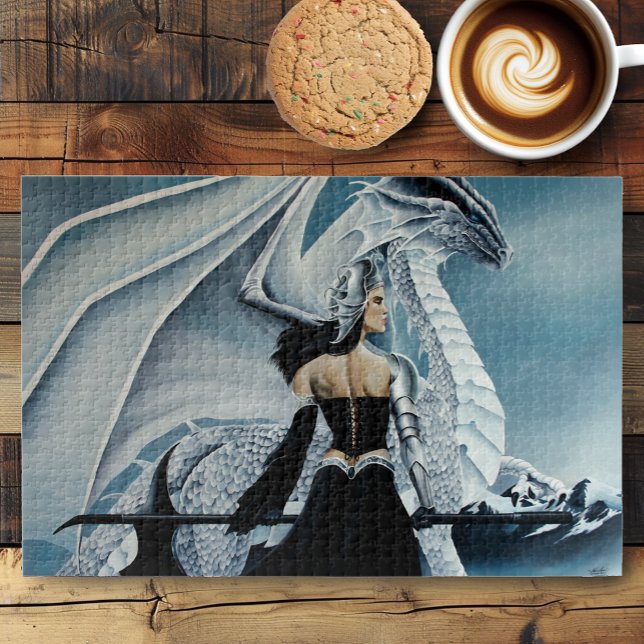 Puzzle Imaginaire de dragon blanc de la reine d'hiver (Créateur téléchargé)