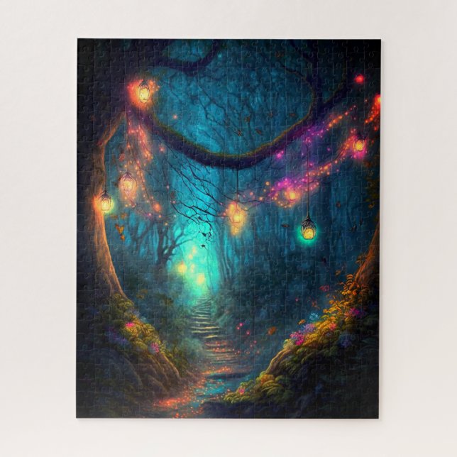 Puzzle Imaginaire de forêt enchantée fée magique Pixie Po (Vertical)