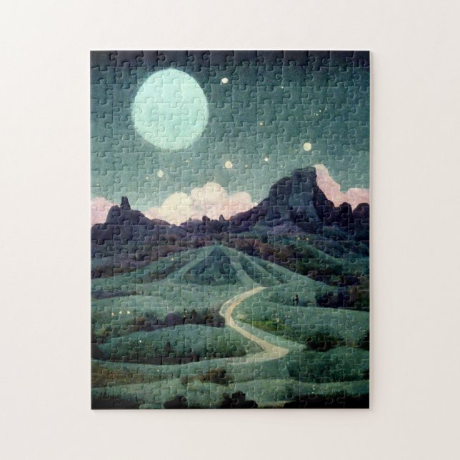 Puzzle Imaginaire du paysage lunaire (Vertical)