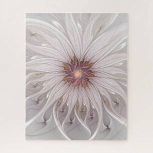 Puzzle Imaginaire Floral, Abstraite Fleur Pastel Moderne