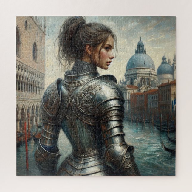 Puzzle Imaginaire illustration de la princesse guerrière (Vertical)