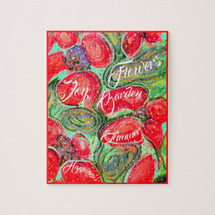 Puzzle Imaginaire Jardin Fleurs Rouges, Vos Paroles