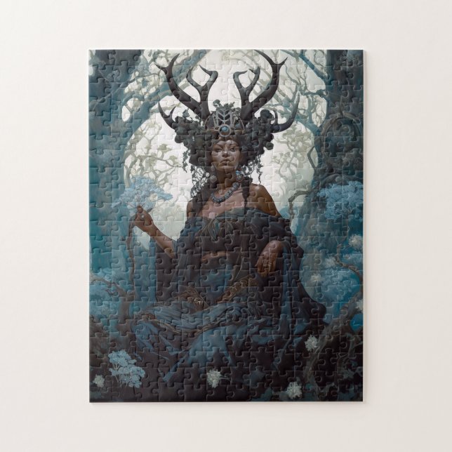 Puzzle Imaginaire noir Sorceress Imaginaire magique (Vertical)