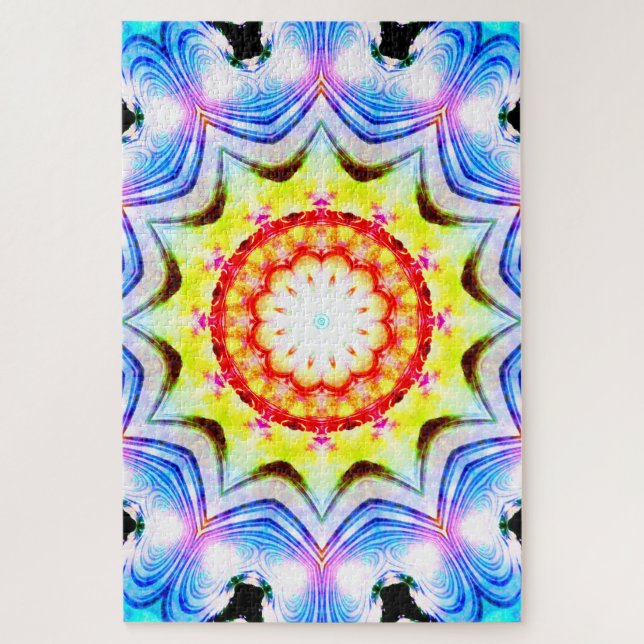 Puzzle Imaginaire Prêtre Mage Magie Vibrant Mandela (Vertical)