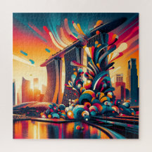 Imaginaire Skyline : Marina Bay à Singapour