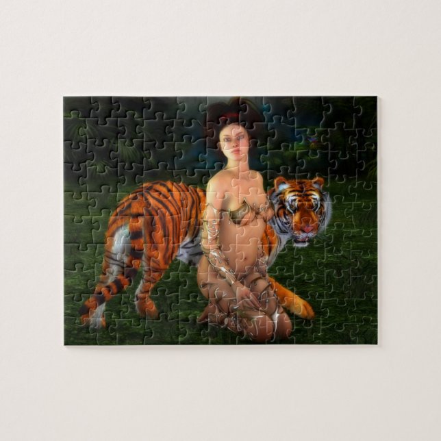 Puzzle Imaginaire Tiger Girl (Horizontal)
