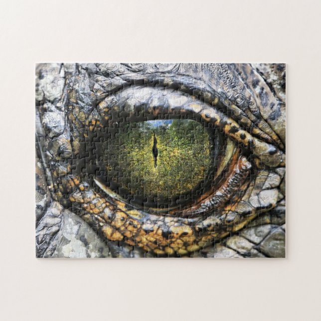 Puzzle impossible - Oeil de crocodile (Horizontal)