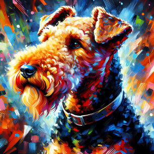 Puzzle Impression acrylique de chien Airedale Terrier   C