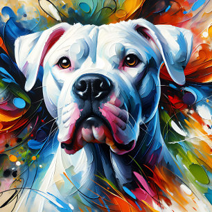 Puzzle Impression acrylique de chien Dogo Argentino   Col
