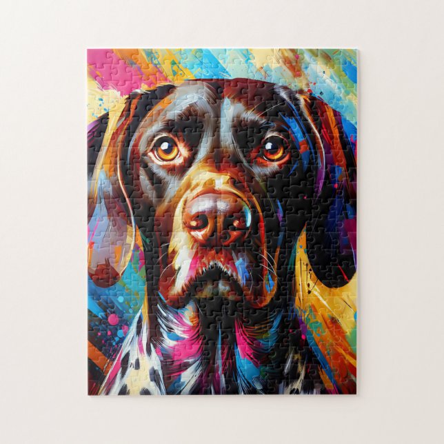 Puzzle Impression acrylique de chien Pointer allemand à p (Vertical)