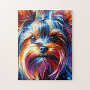Puzzle Impression acrylique de chien Yorkshire Terrier   