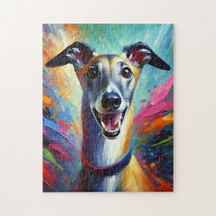 Puzzle Impression acrylique Greyhound Cadeau pour amateur