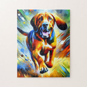 Puzzle Impression artistique acrylique Chien Limier Cadea