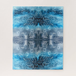 Puzzle Impression batik de méduse lunaire