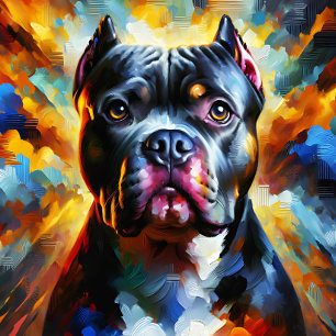 Puzzle Impression d'art acrylique de chien American Bully