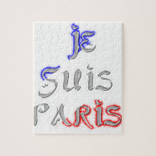 Puzzle Impression d'art Je Suis Paris