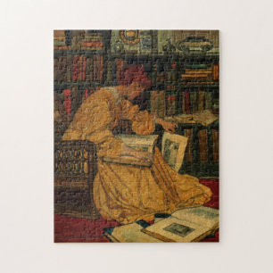Puzzle Impression d'art pour amateur de livres anciens   