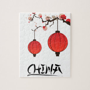 Puzzle Impression de l'affiche de voyage de China Lantern
