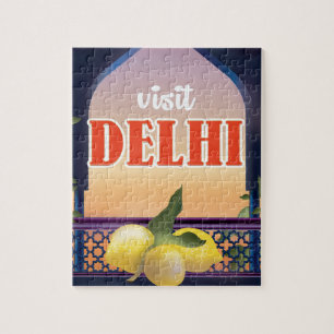 Puzzle Impression de voyage vintage à Delhi.