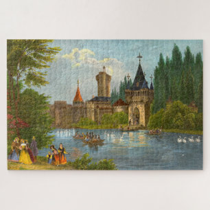 Puzzle Impression des années 1850 du château de Franzensb