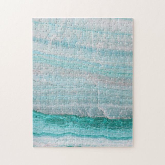 Puzzle Impression en pierre de granit turquoise (Vertical)
