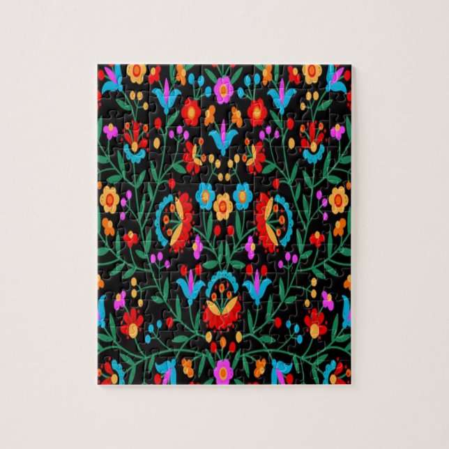 Puzzle Impression florale couleur vive (Vertical)