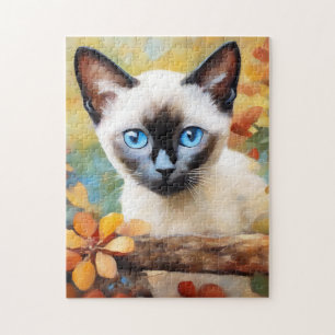 Puzzle Impressionniste Siamese Kitten