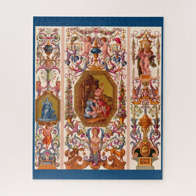 Puzzle imprimé baroque ultra opulent du XVIIe siècle (Vertical)