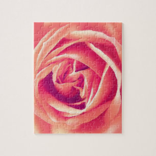 Puzzle imprimé rose corail