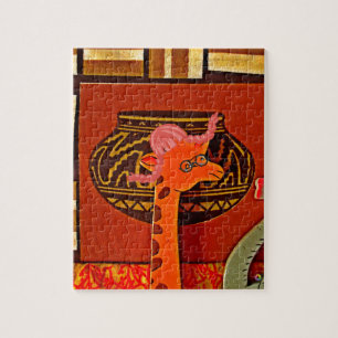 Puzzle Imprimer Casquette Giraffe