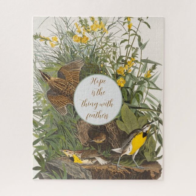 Puzzle Imprimer vintage Audubon Meadowlark (Vertical)