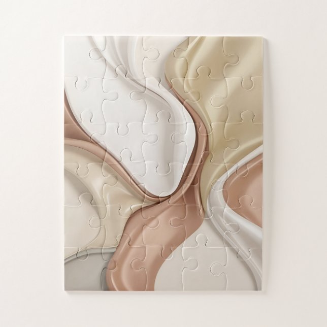 Puzzle in stylish abstract graphic (Vertical)