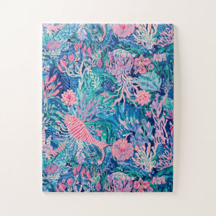 Puzzle in stylish graphic