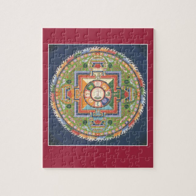 PUZZLE IN TIN - Mandala Buddha of Compassion (Vertical)