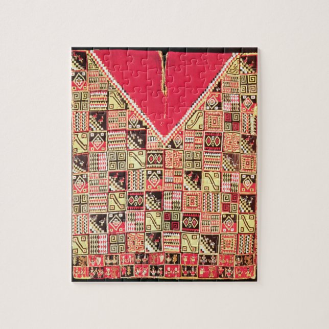 Puzzle Inca "poncho", la Bolivie, c.1500 (laine) (Vertical)