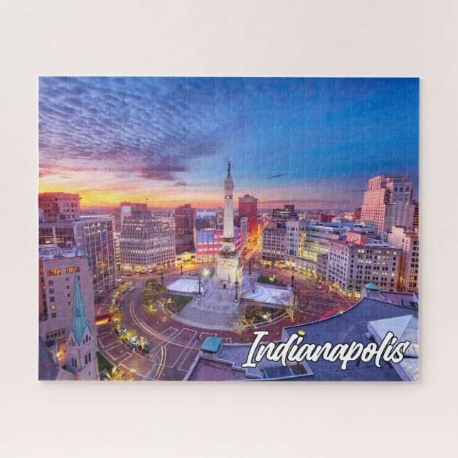 Puzzle Indianapolis, Indiana, États-Unis (Horizontal)