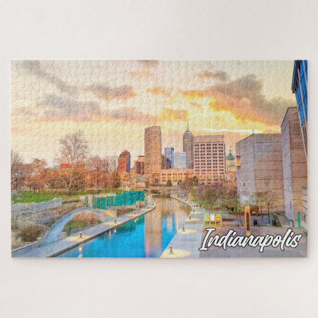 Puzzle Indianapolis, Indiana, États-Unis (Horizontal)