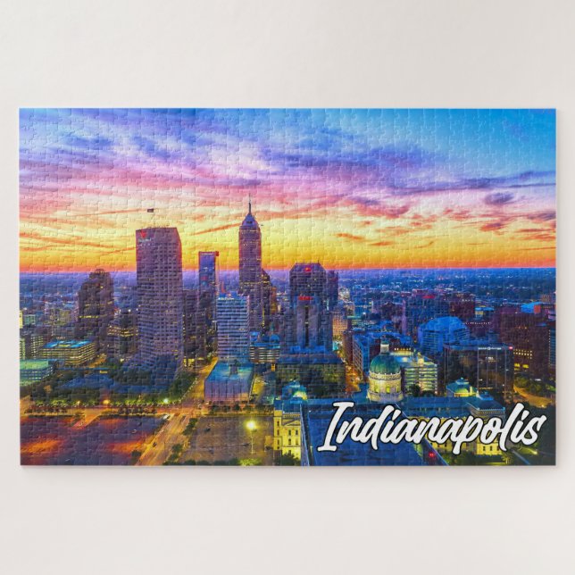 Puzzle Indianapolis, Indiana, États-Unis (Horizontal)