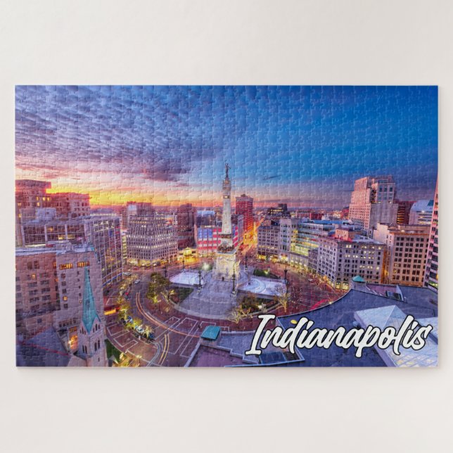 Puzzle Indianapolis, Indiana, États-Unis (Horizontal)