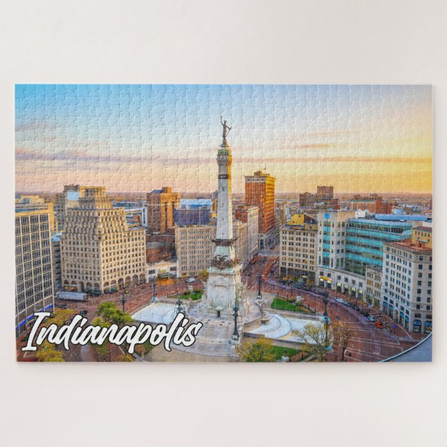 Puzzle Indianapolis, Indiana, États-Unis (Horizontal)