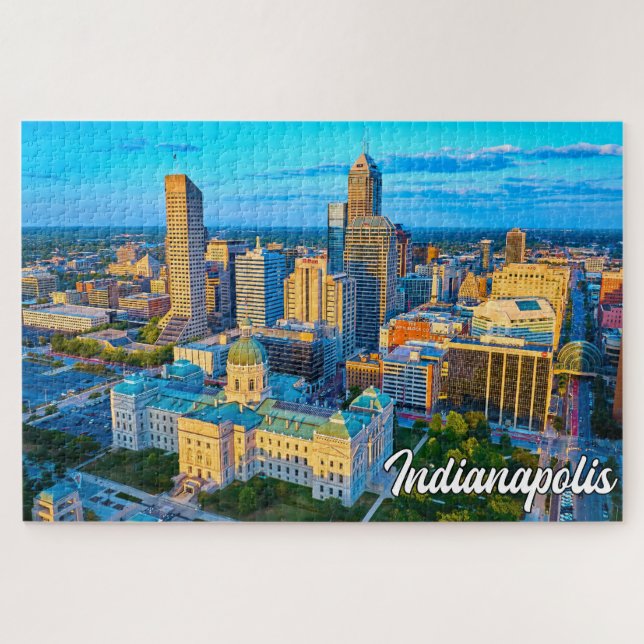 Puzzle Indianapolis, Indiana, États-Unis (Horizontal)