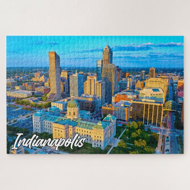 Puzzle Indianapolis, Indiana, États-Unis (Horizontal)