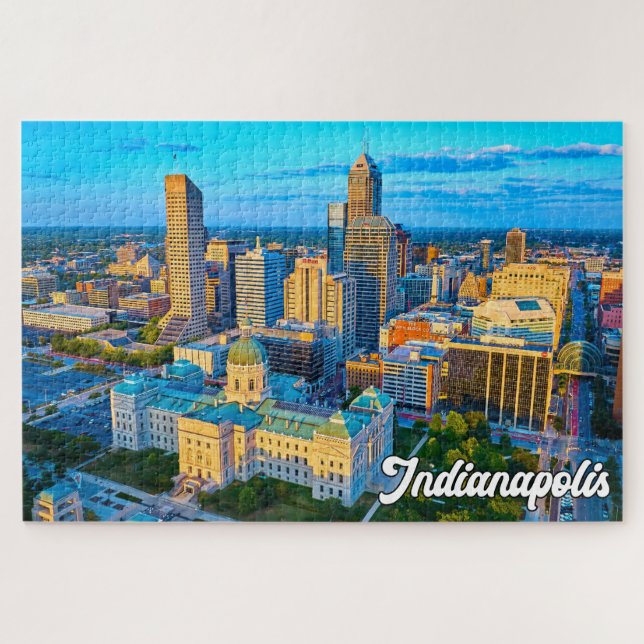 Puzzle Indianapolis, Indiana, États-Unis (Horizontal)