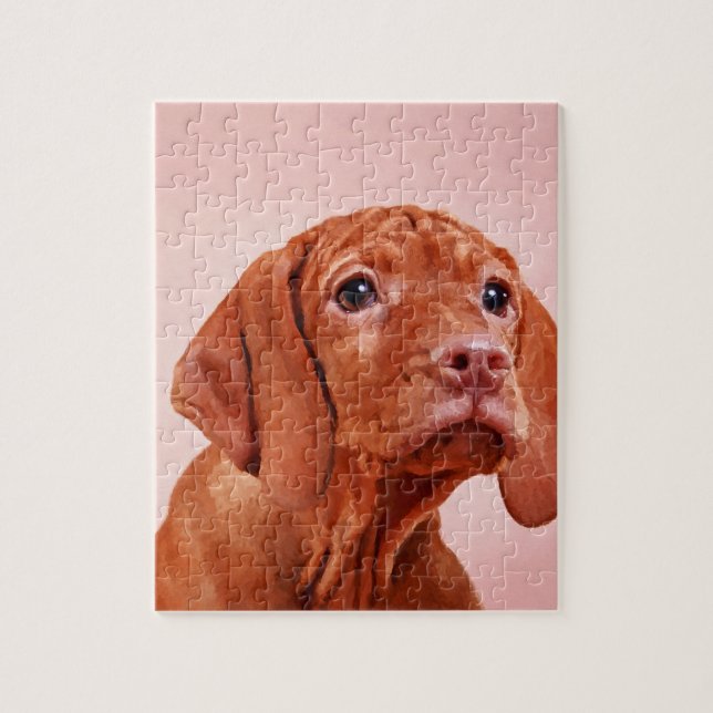 Puzzle Indicateur de Hongrois de chiot de Vizsla (Vertical)