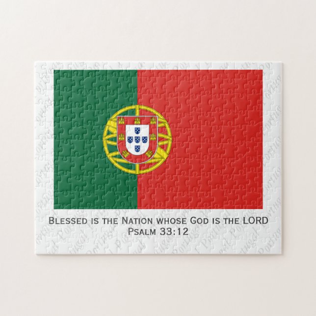 Puzzle Indicateur portugais personnalisé (Horizontal)